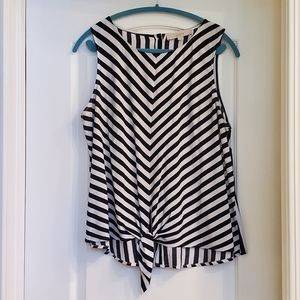 Black and White Striped top